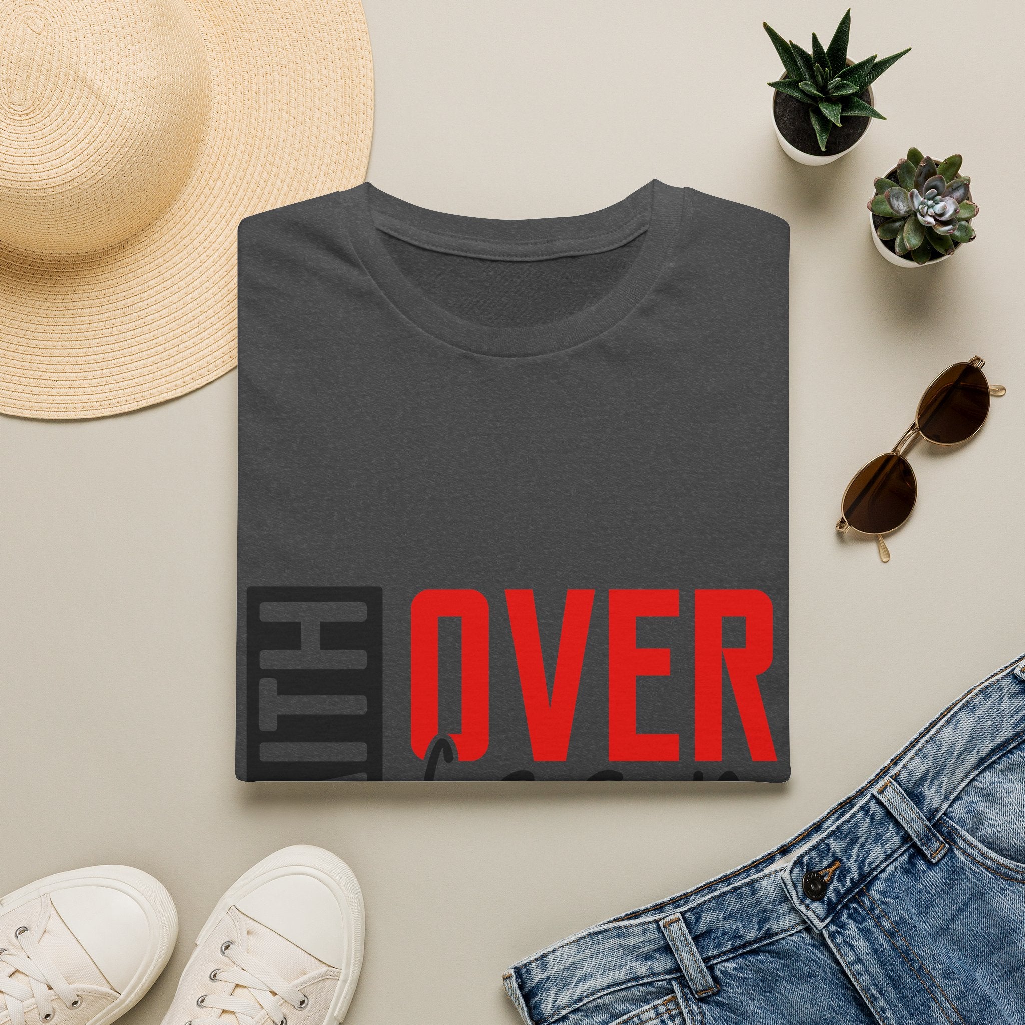 Faith Over Fear T-Shirt — Christian Inspirational Tee (2 Corinthians 5:7)