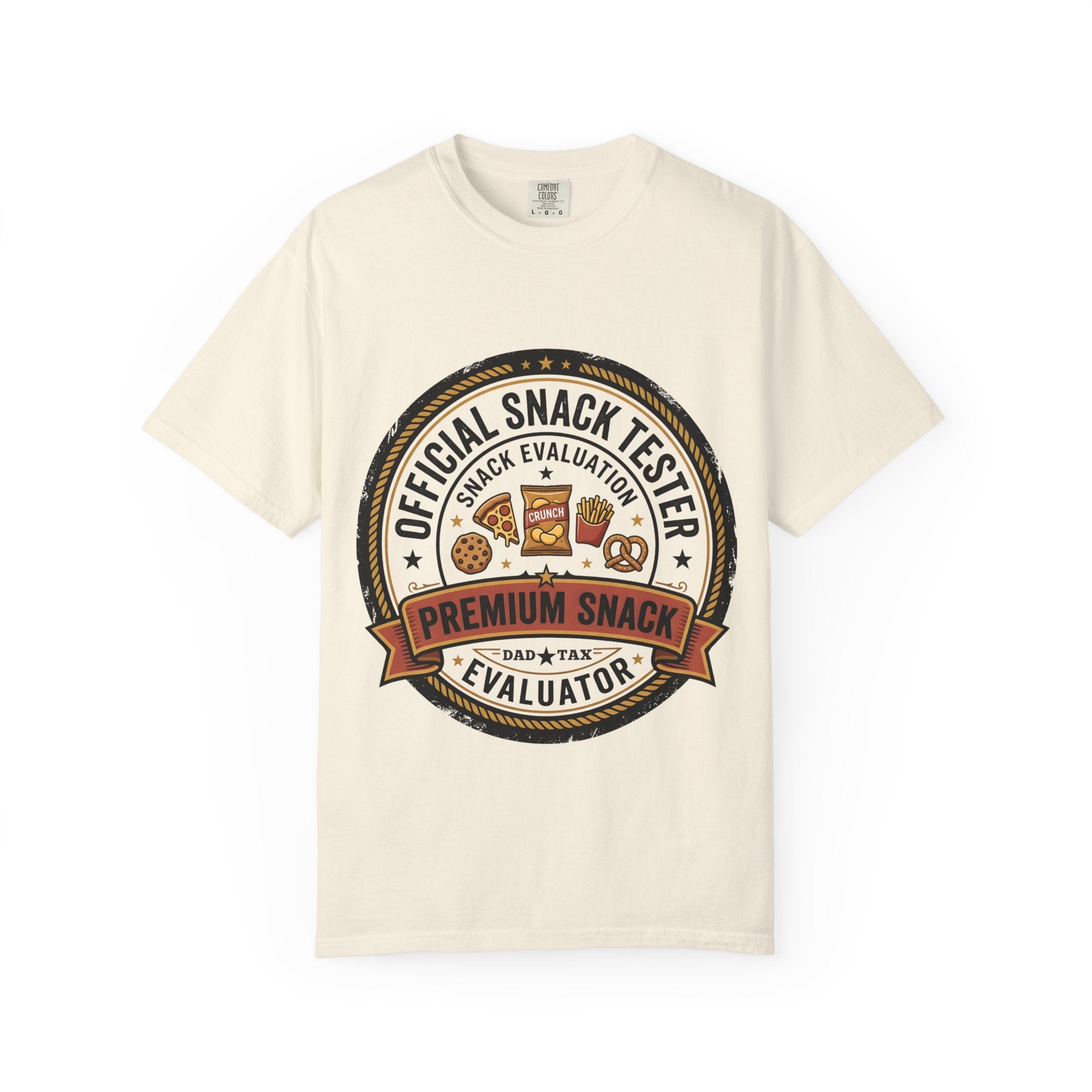 Snack Tester T-Shirt — "Official Snack Tester / Premium Snack Evaluator" Graphic Tee