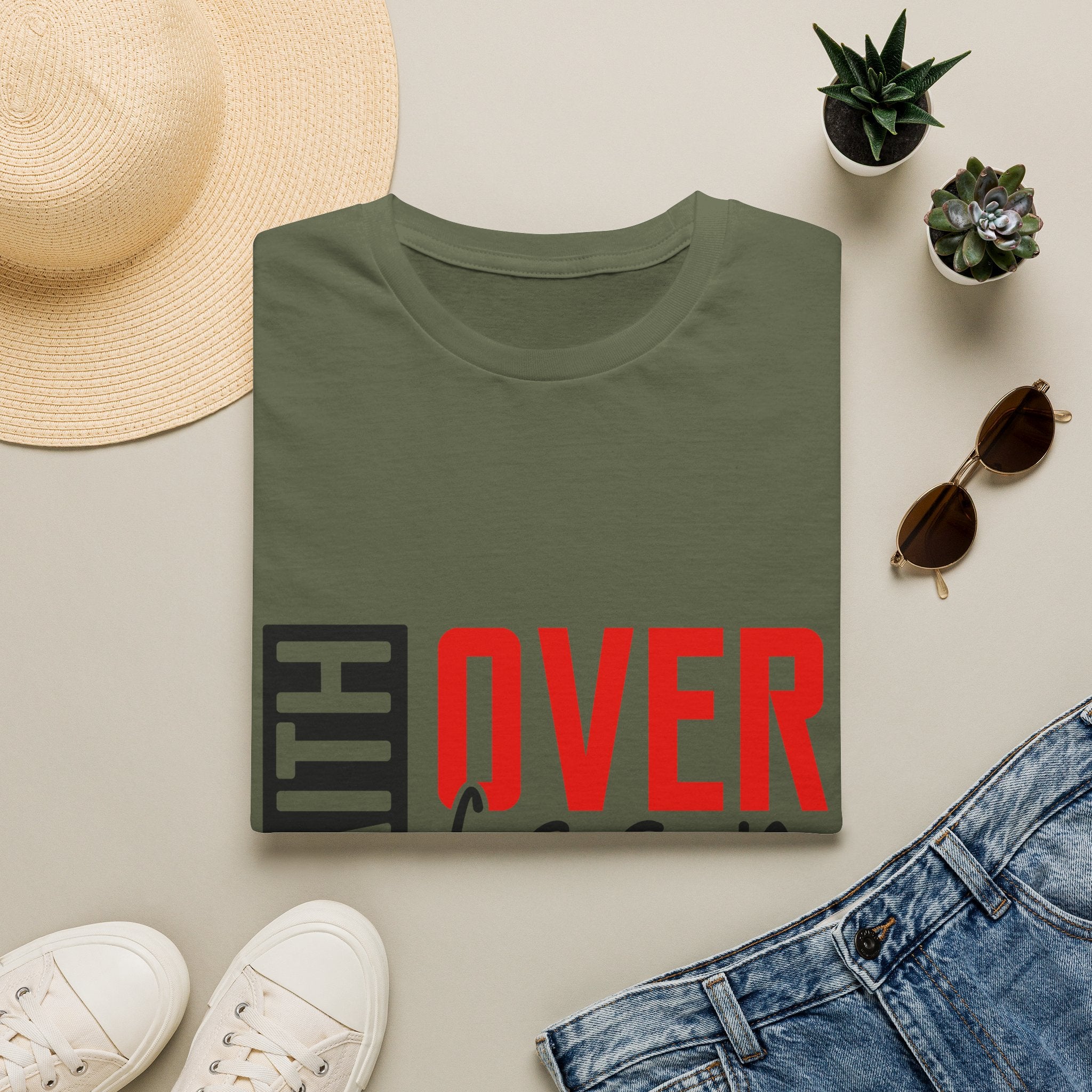 Faith Over Fear T-Shirt — Christian Inspirational Tee (2 Corinthians 5:7)