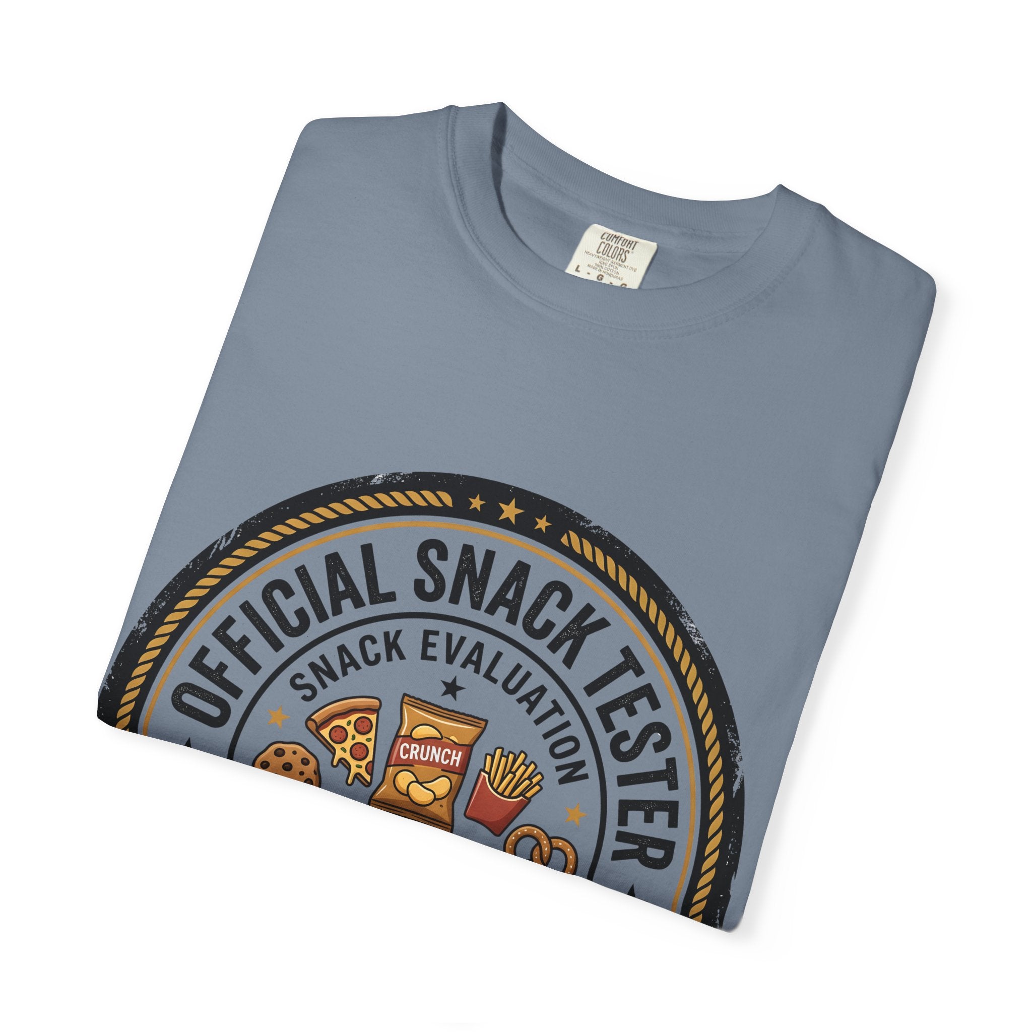 Snack Tester T-Shirt — "Official Snack Tester / Premium Snack Evaluator" Graphic Tee