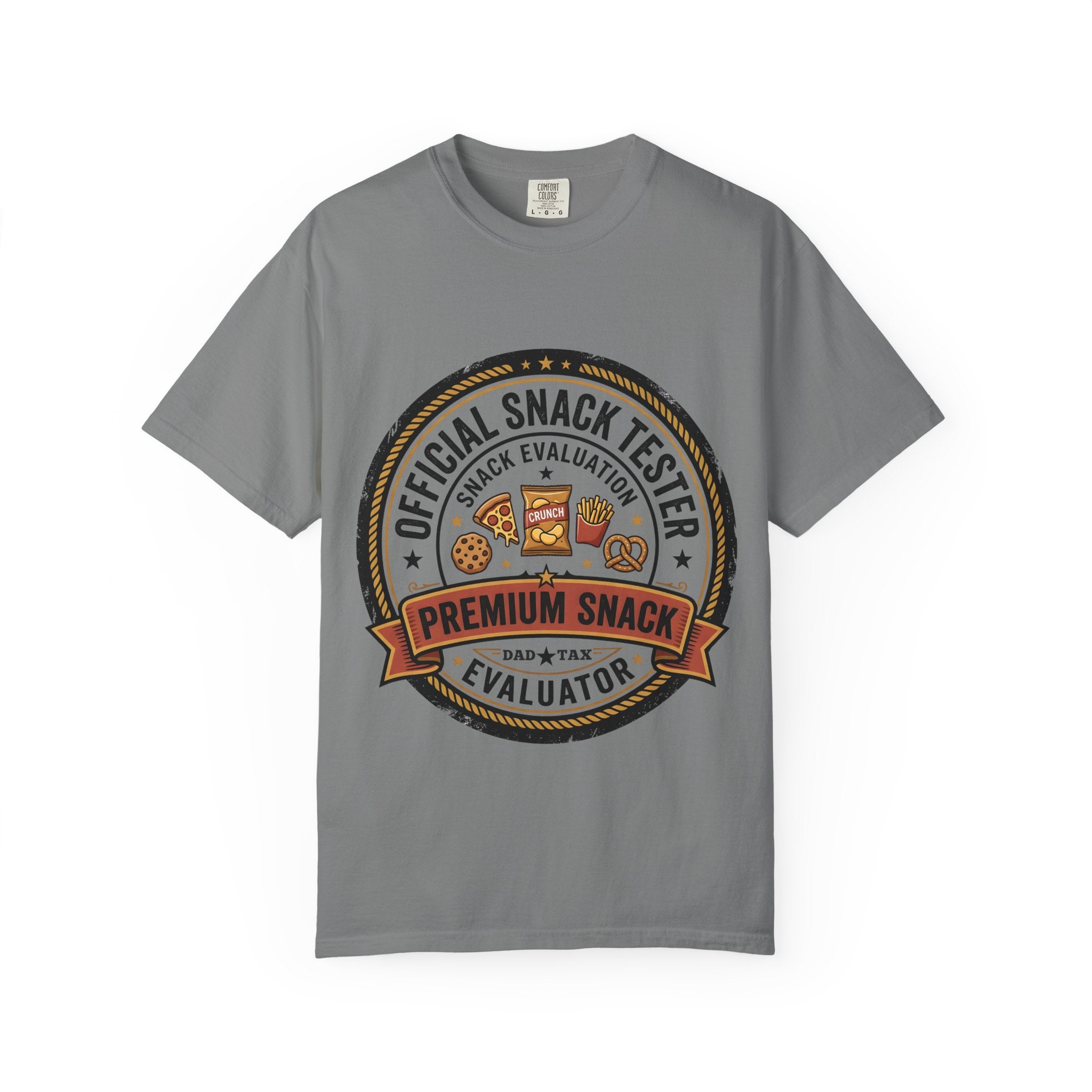Snack Tester T-Shirt — "Official Snack Tester / Premium Snack Evaluator" Graphic Tee