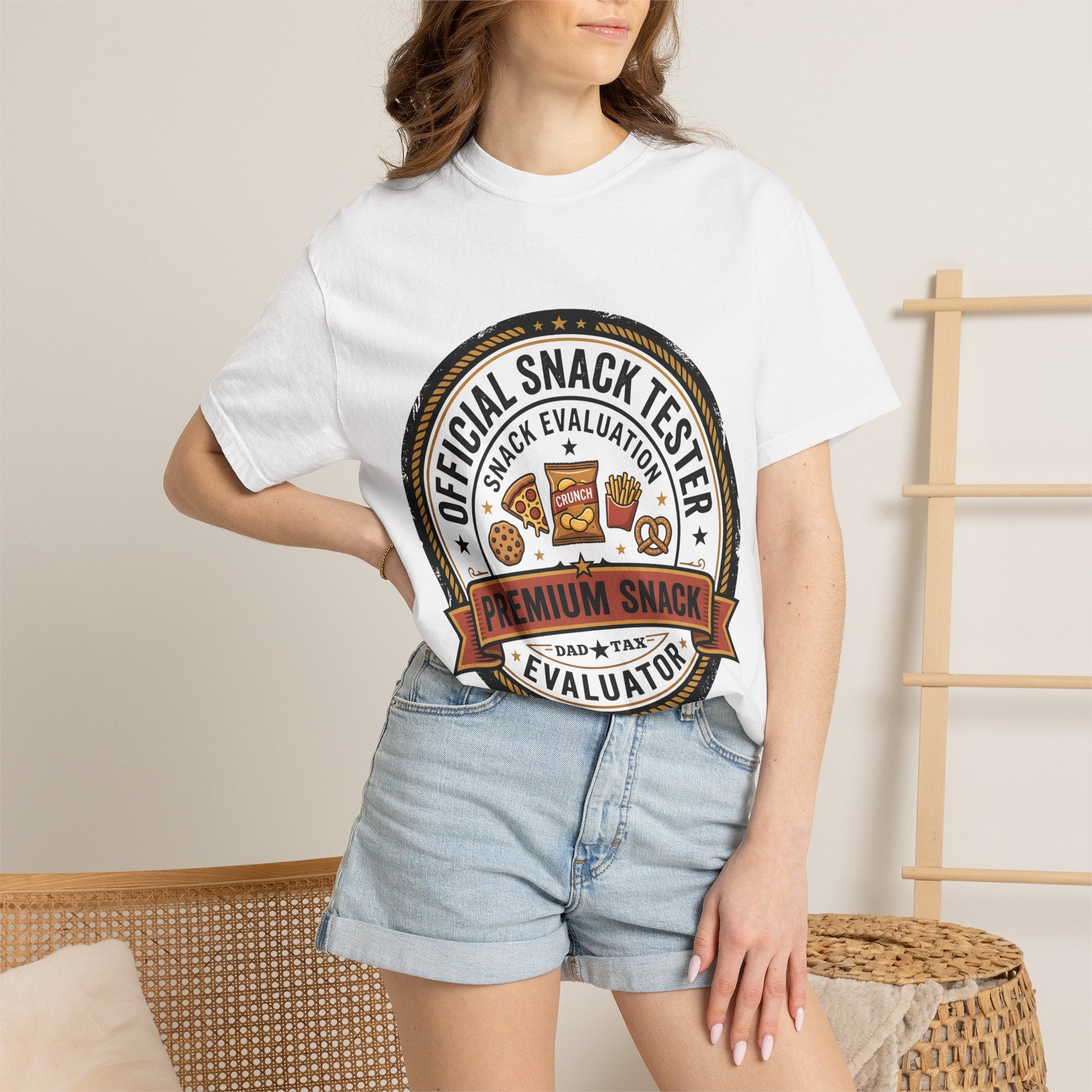 Snack Tester T-Shirt — "Official Snack Tester / Premium Snack Evaluator" Graphic Tee