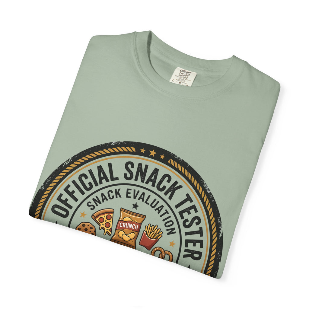 Snack Tester T-Shirt — "Official Snack Tester / Premium Snack Evaluator" Graphic Tee
