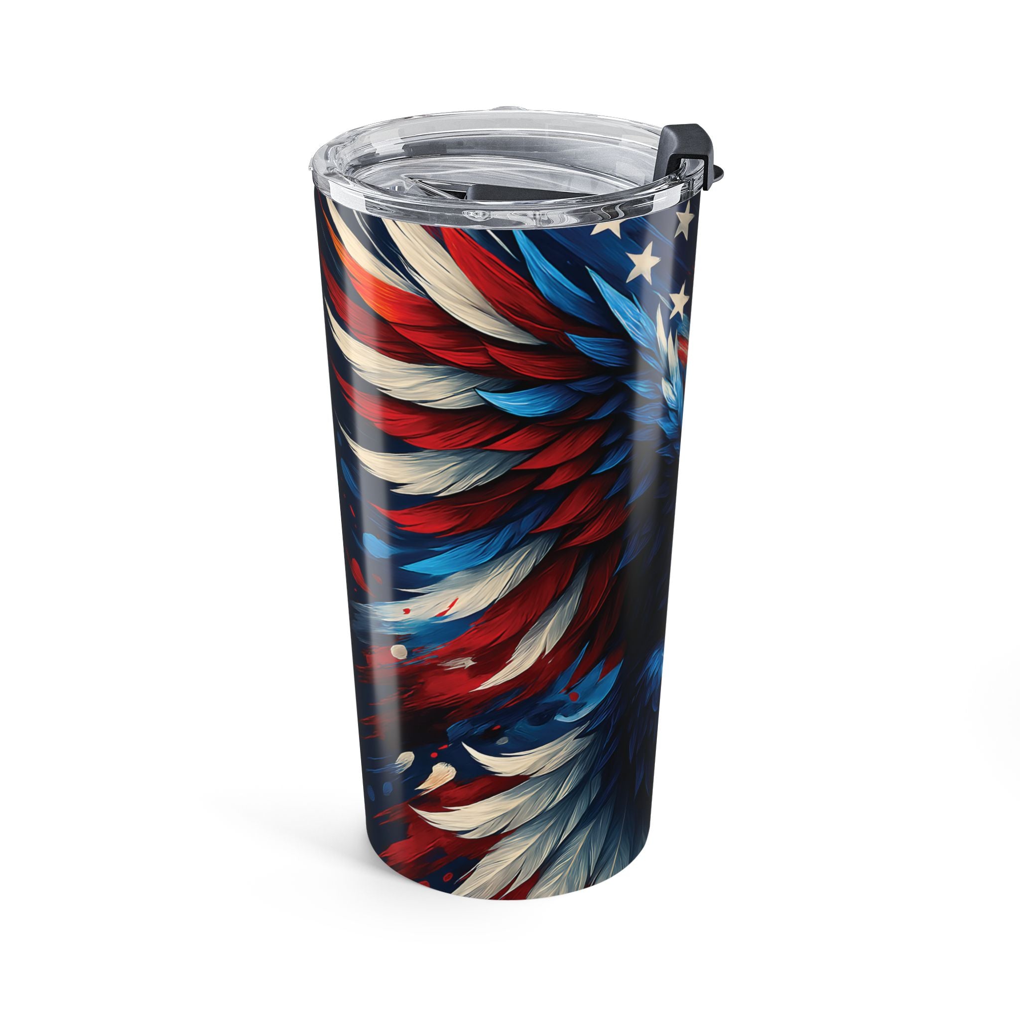 20oz Patriotic Eagle Tumbler - American Flag Travel Cup