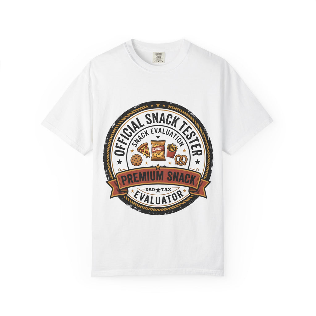 Snack Tester T-Shirt — "Official Snack Tester / Premium Snack Evaluator" Graphic Tee