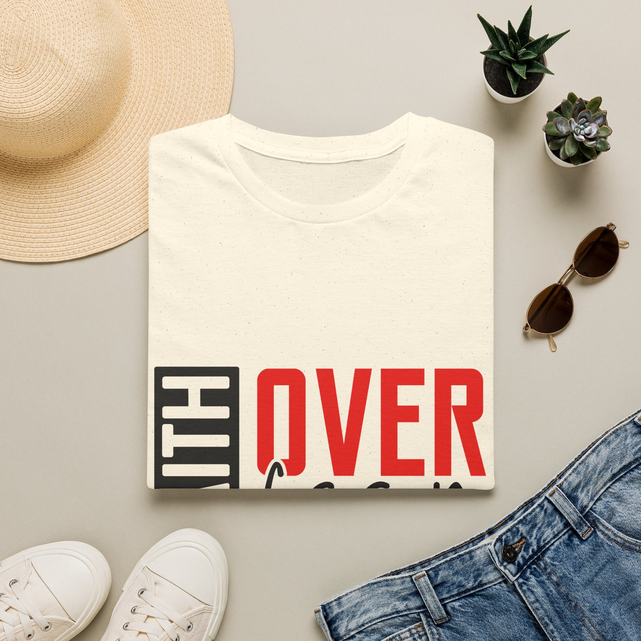 Faith Over Fear T-Shirt — Christian Inspirational Tee (2 Corinthians 5:7)