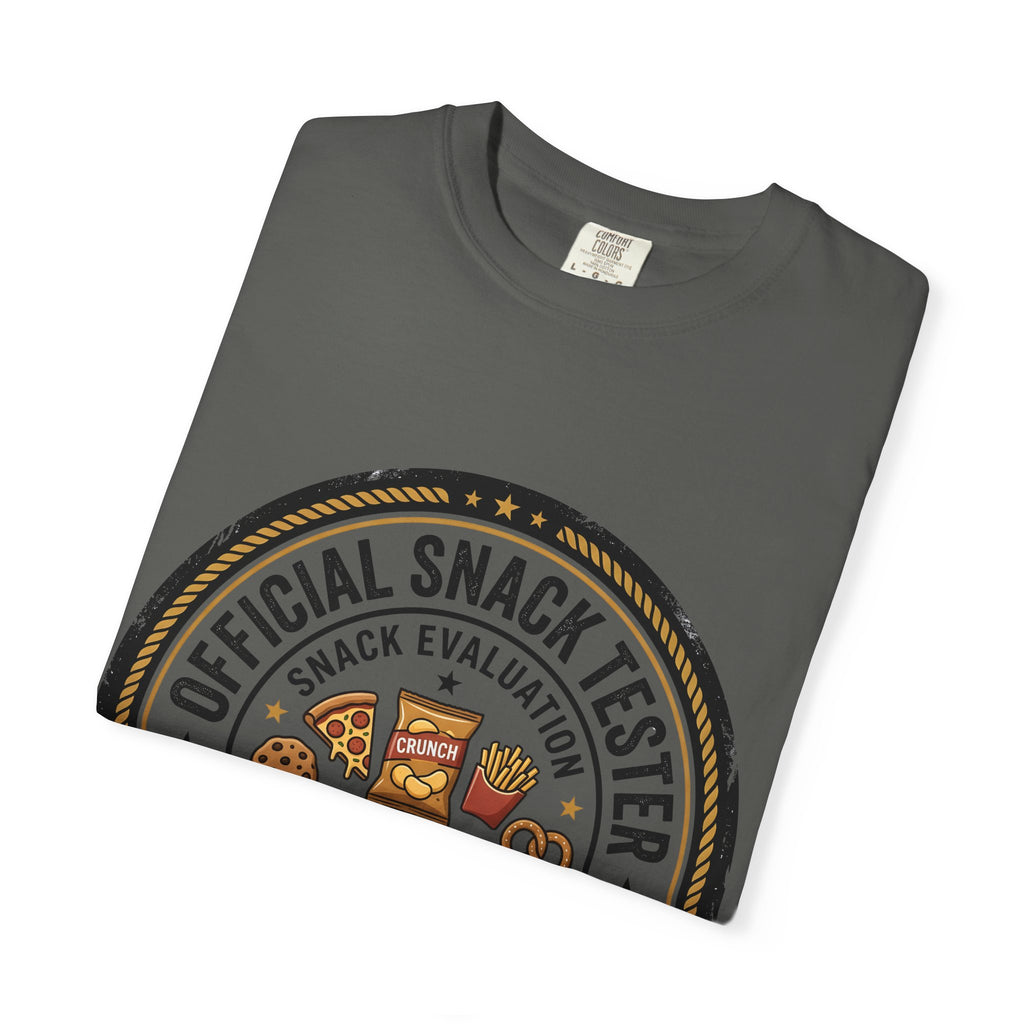 Snack Tester T-Shirt — "Official Snack Tester / Premium Snack Evaluator" Graphic Tee