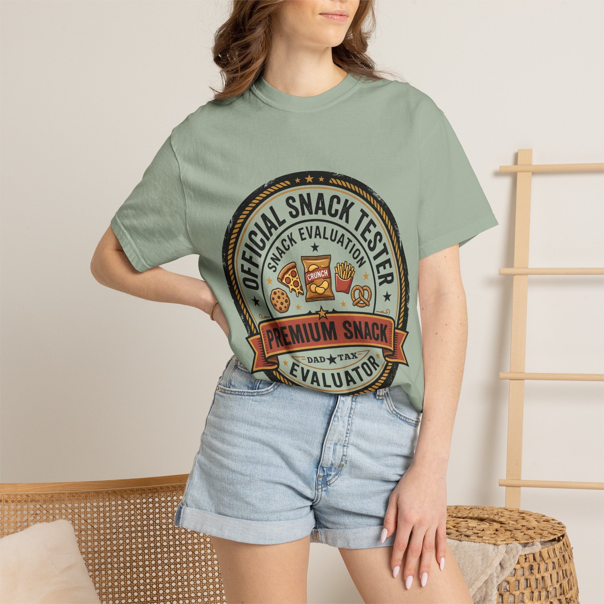 Snack Tester T-Shirt — "Official Snack Tester / Premium Snack Evaluator" Graphic Tee