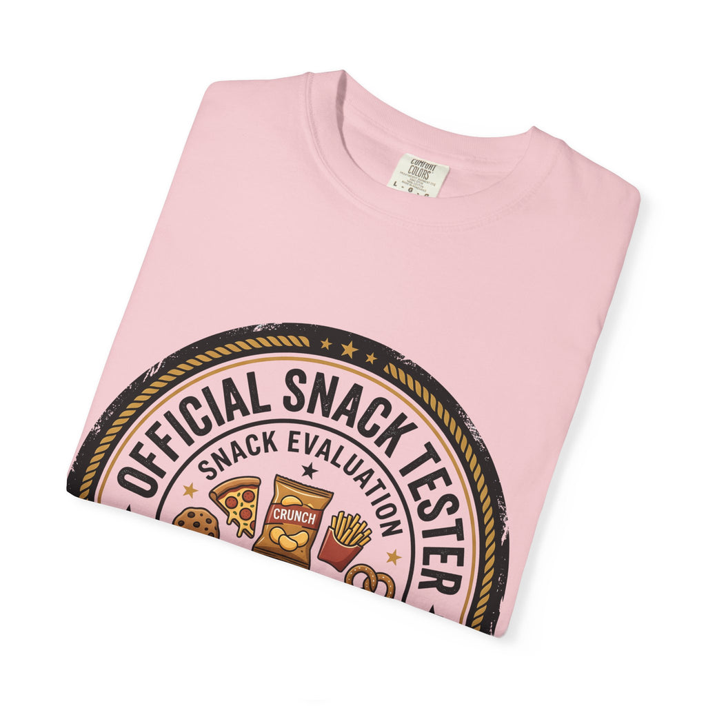 Snack Tester T-Shirt — "Official Snack Tester / Premium Snack Evaluator" Graphic Tee