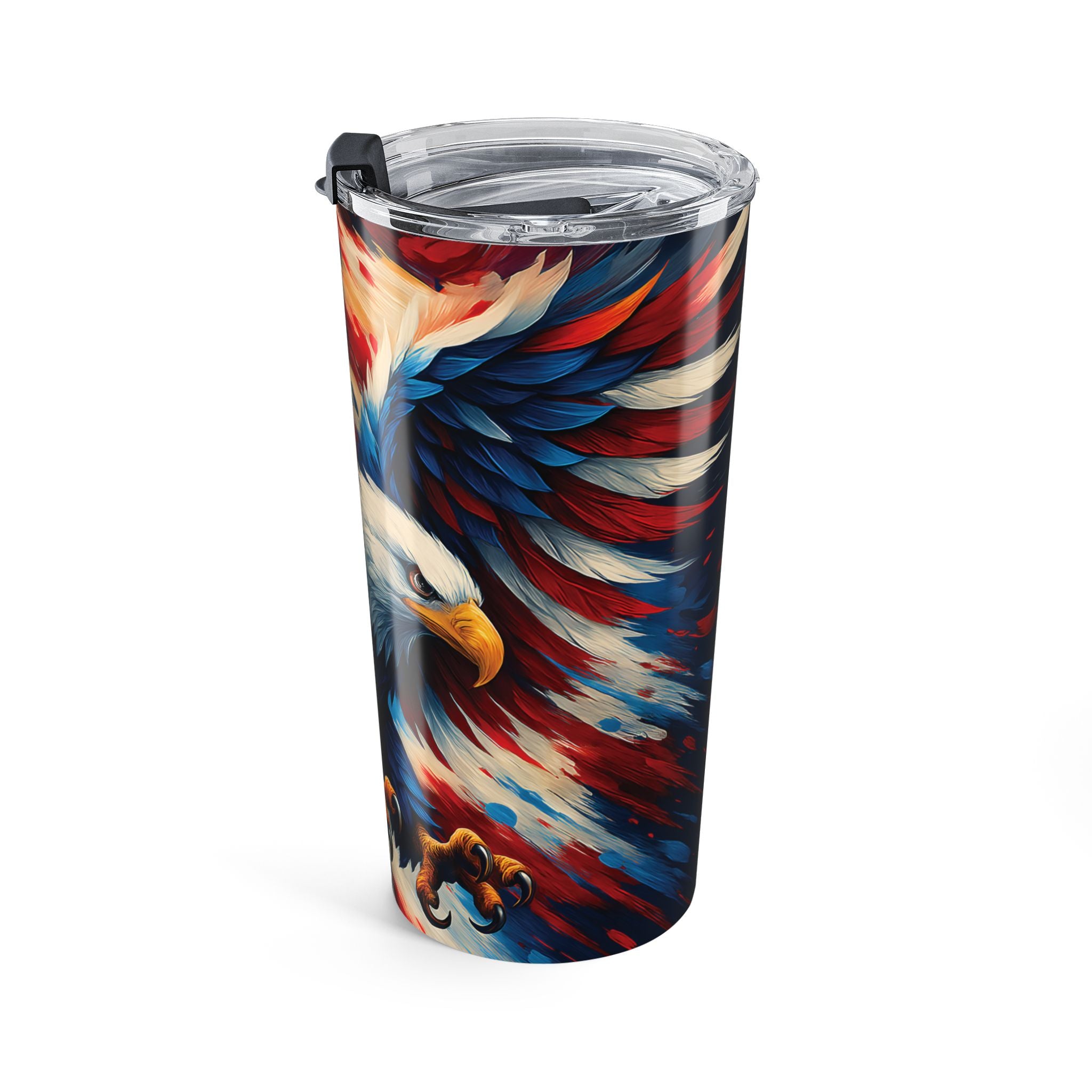 20oz Patriotic Eagle Tumbler - American Flag Travel Cup
