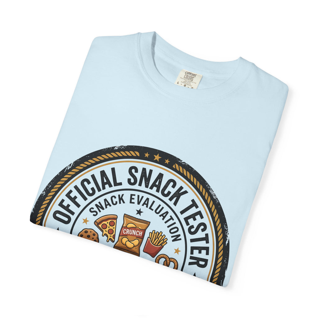 Snack Tester T-Shirt — "Official Snack Tester / Premium Snack Evaluator" Graphic Tee