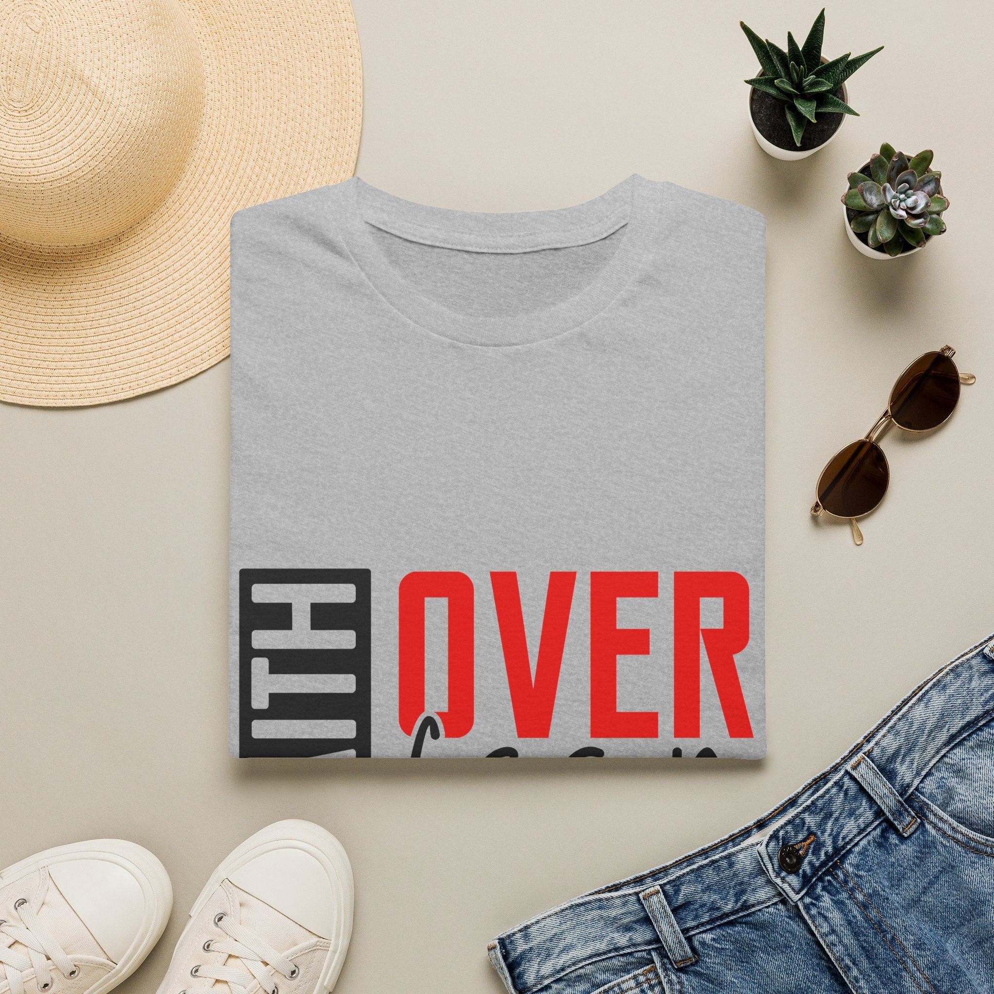 Faith Over Fear T-Shirt — Christian Inspirational Tee (2 Corinthians 5:7)