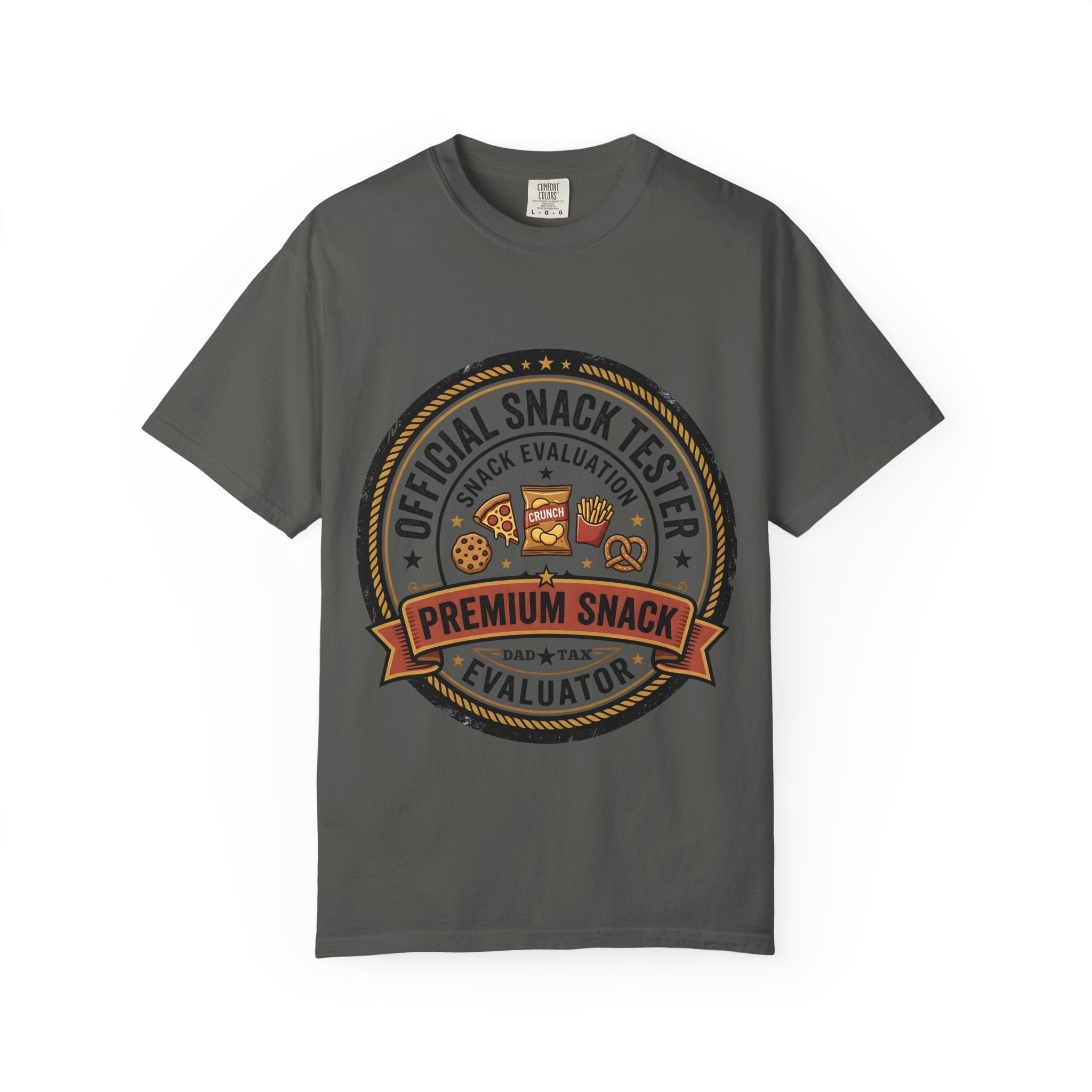 Snack Tester T-Shirt — "Official Snack Tester / Premium Snack Evaluator" Graphic Tee