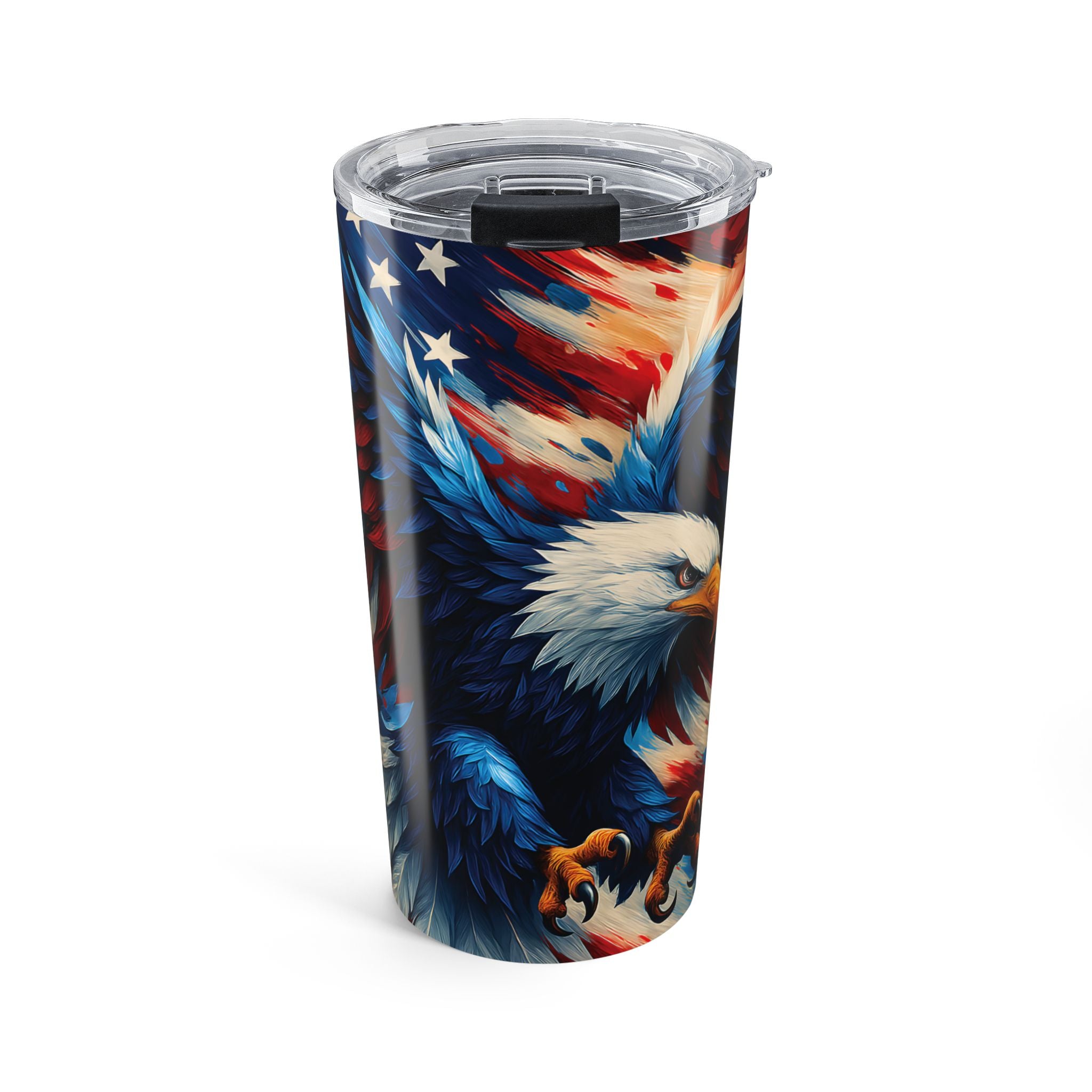 20oz Patriotic Eagle Tumbler - American Flag Travel Cup