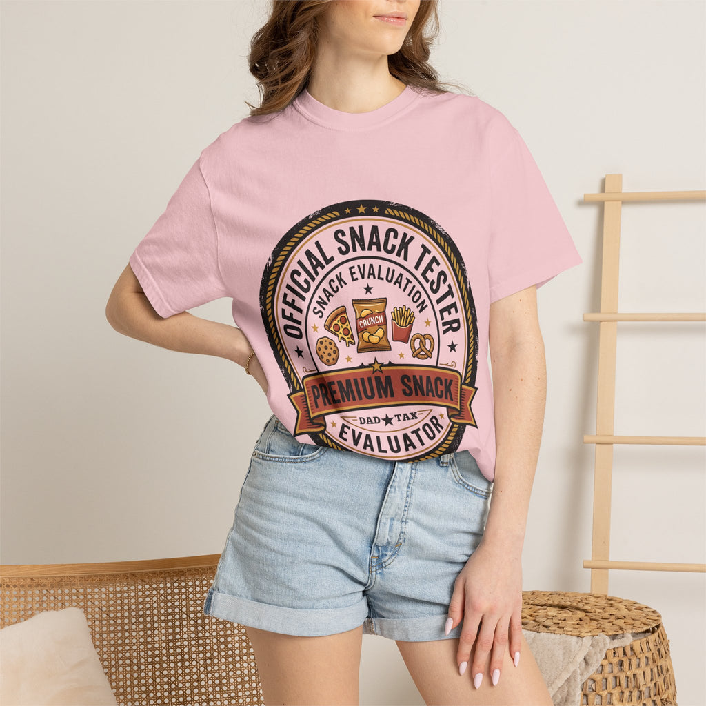 Snack Tester T-Shirt — "Official Snack Tester / Premium Snack Evaluator" Graphic Tee