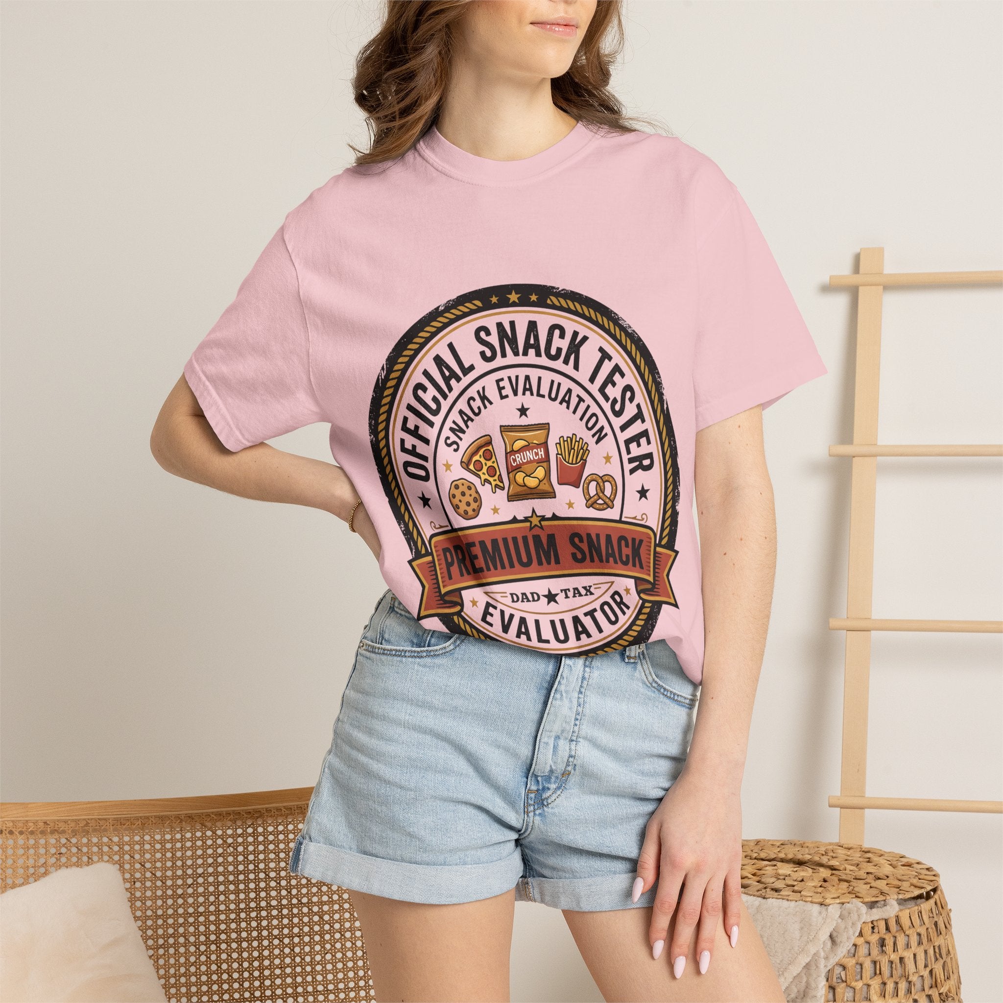 Snack Tester T-Shirt — "Official Snack Tester / Premium Snack Evaluator" Graphic Tee