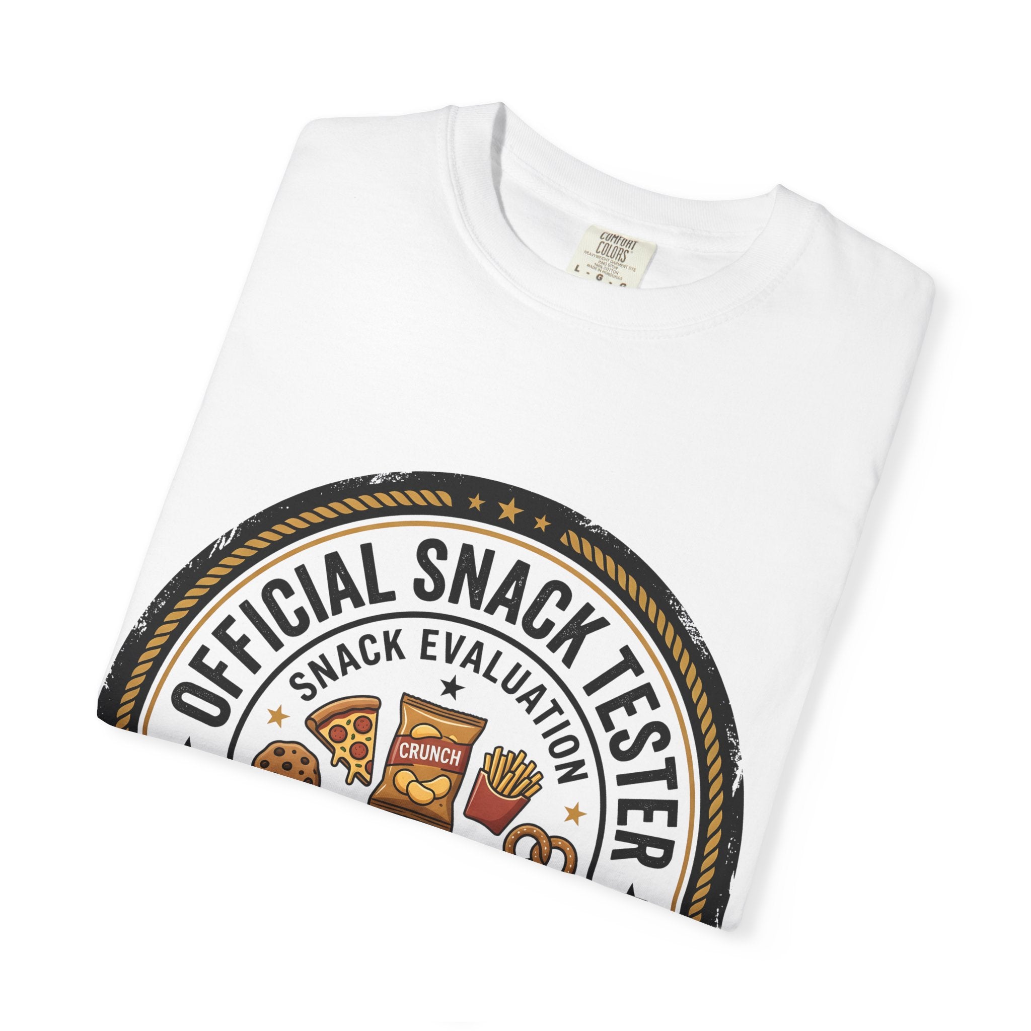 Snack Tester T-Shirt — "Official Snack Tester / Premium Snack Evaluator" Graphic Tee