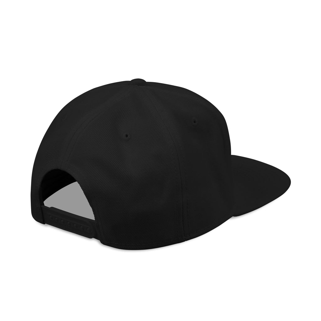 Embroidered Snapback Hat — 'FAITH OVER FEAR' Gothic Cross-Stitch Design