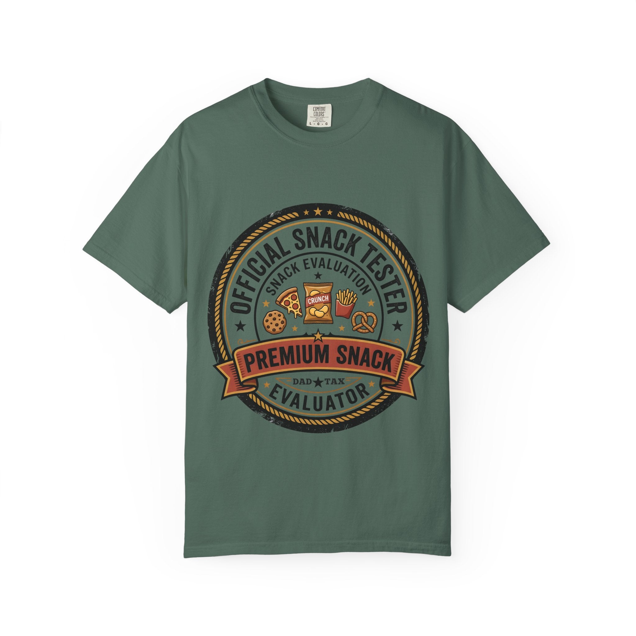 Snack Tester T-Shirt — "Official Snack Tester / Premium Snack Evaluator" Graphic Tee