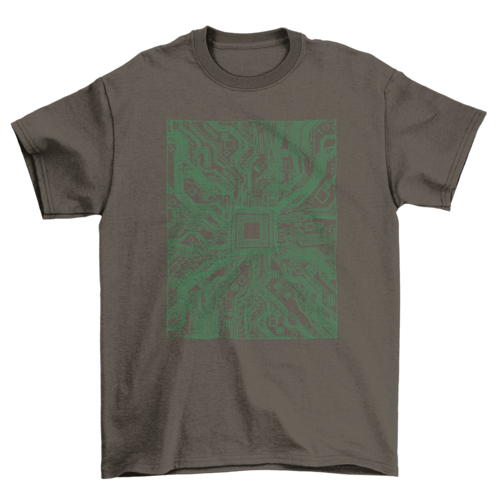 Computer circuit board t-shirt